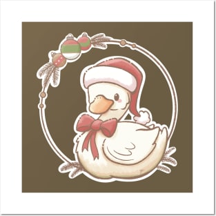 Christmas Goose Posters and Art